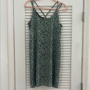 Floral Green Strappy Dress